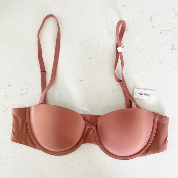 Gap Body TShirt Multi-way Bra Mauvey Brown 34B NWT - Picture 3 of 9